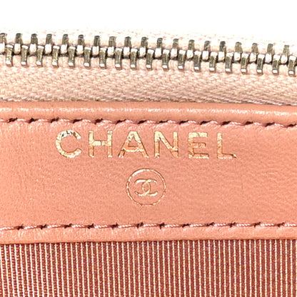 Chanel Lambskin Quilted Small Clutch With Chain Pink 8 of 12