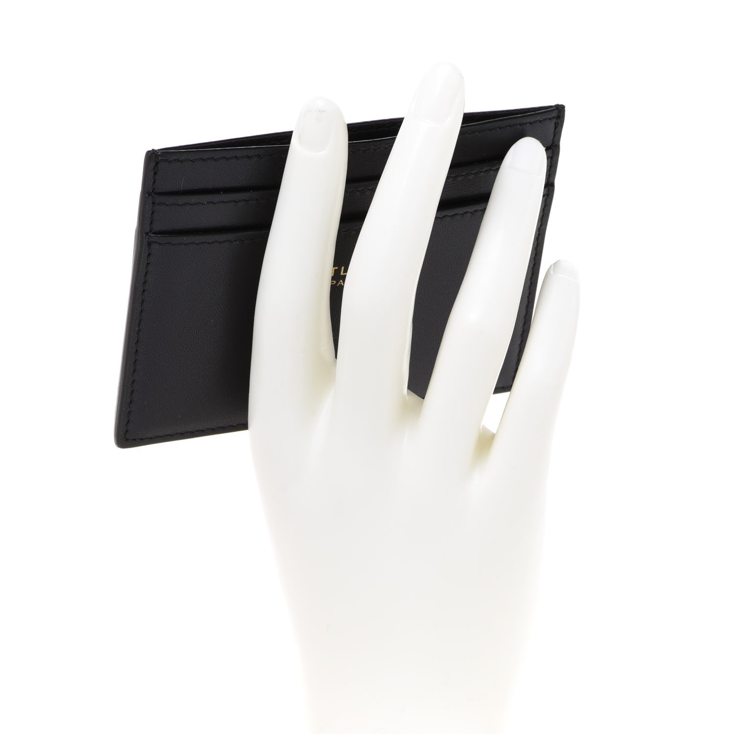 Saint Laurent Calfskin Card Case Black 2 of 8