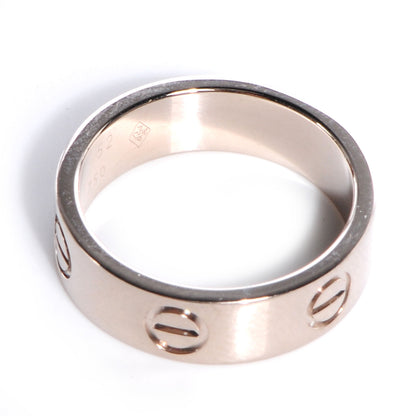 Cartier 18K White Gold 5.5mm LOVE Ring 52 6 4 of 5