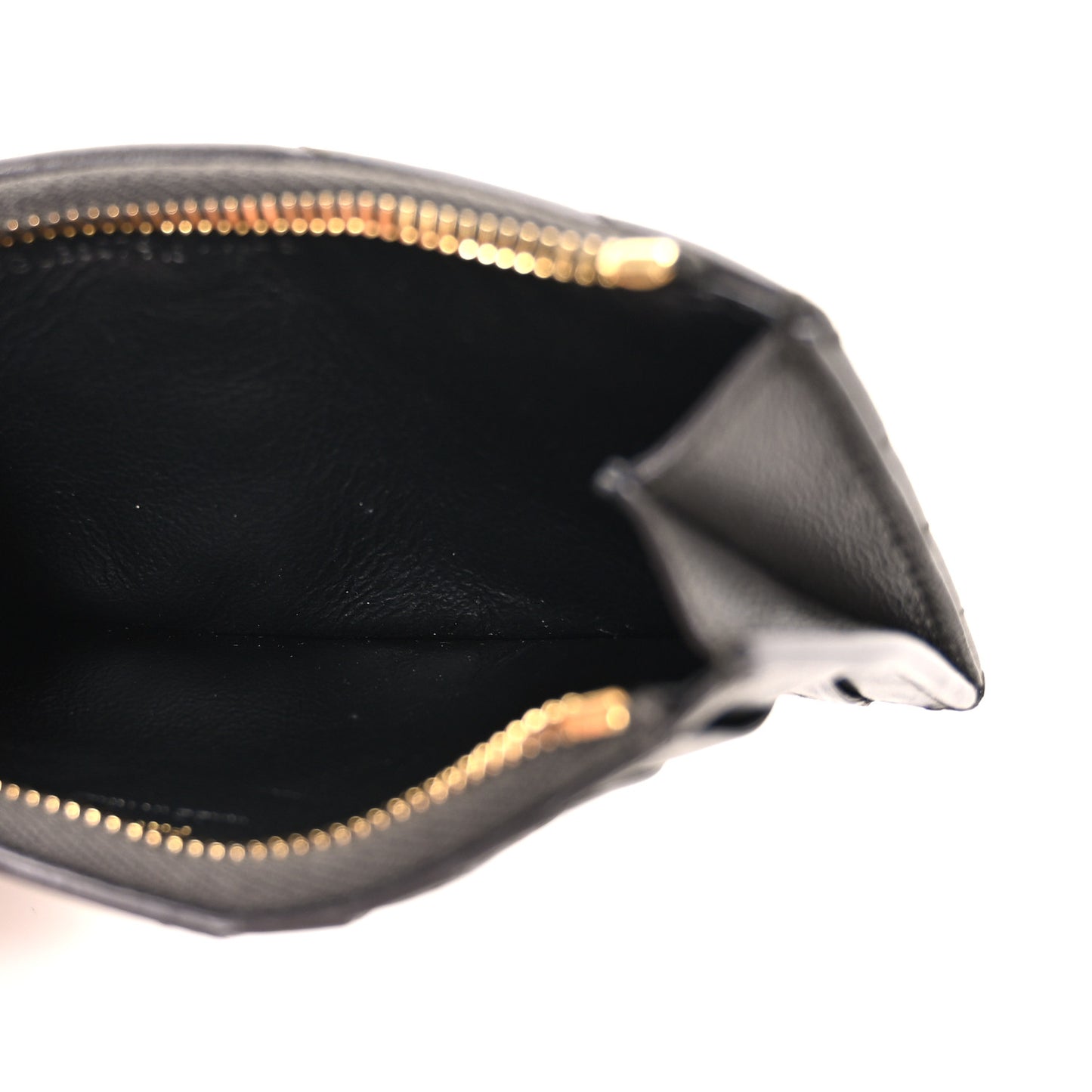 Calfskin Monogram 5 Fragments Zip Pouch Card Holder Fog