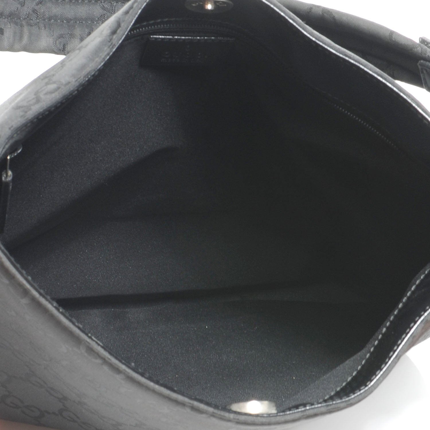 Gucci Nylon Monogram Shoulder Bag Black 5 of 7
