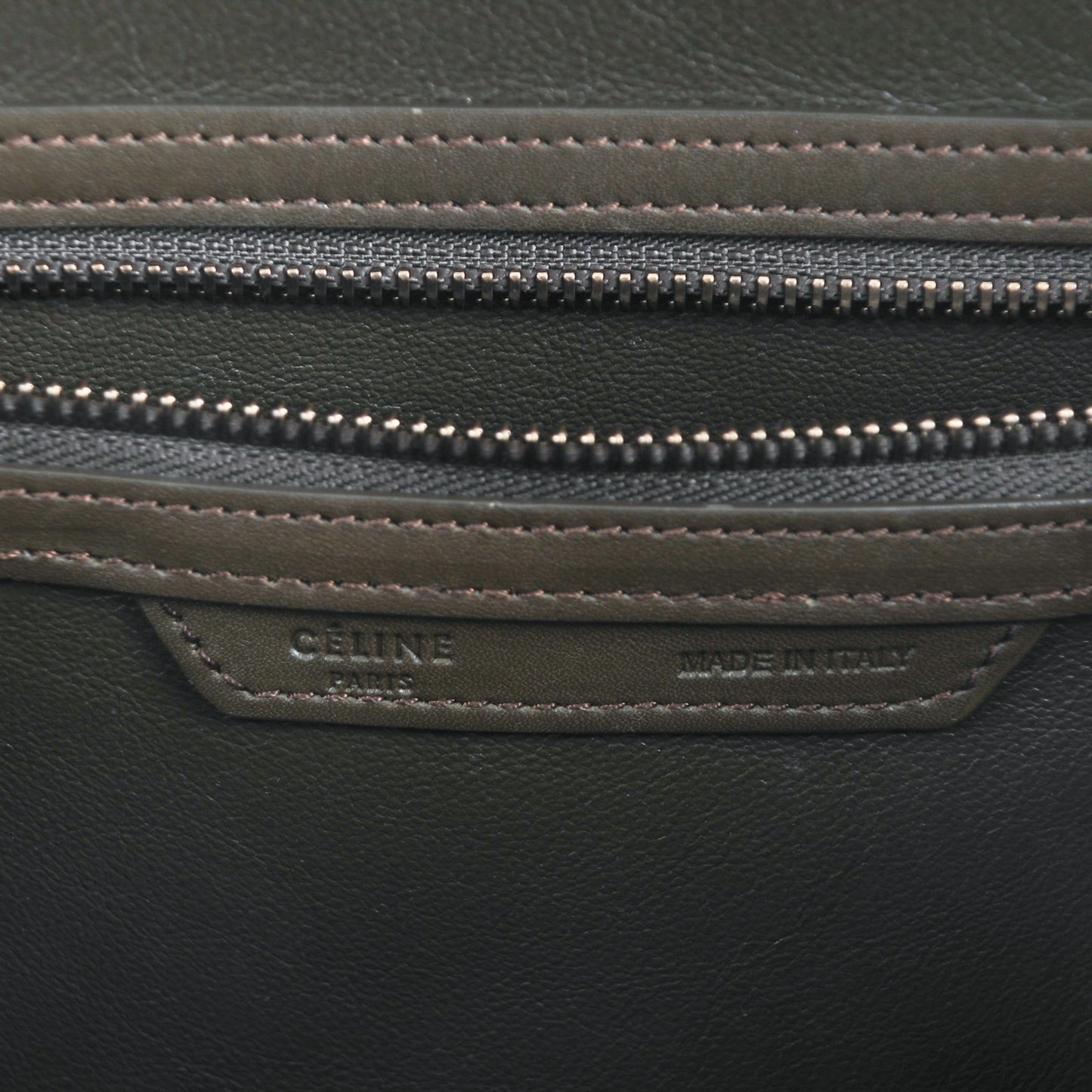 Smooth Calfskin Mini Luggage Khaki