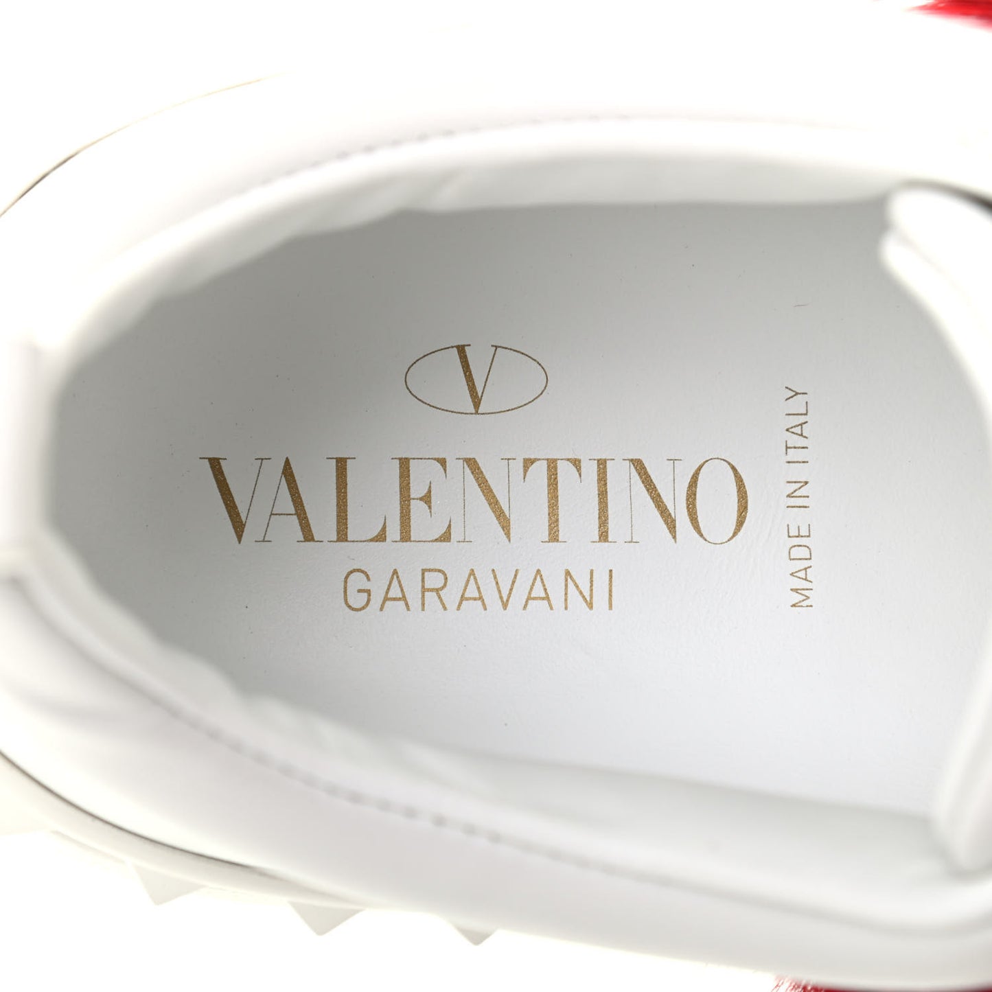Calfskin Mink Fur Sneakers 37 White Rosso Valentino