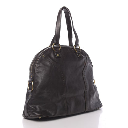 Saint Laurent Calfskin Oversized Muse Brown 3 of 19