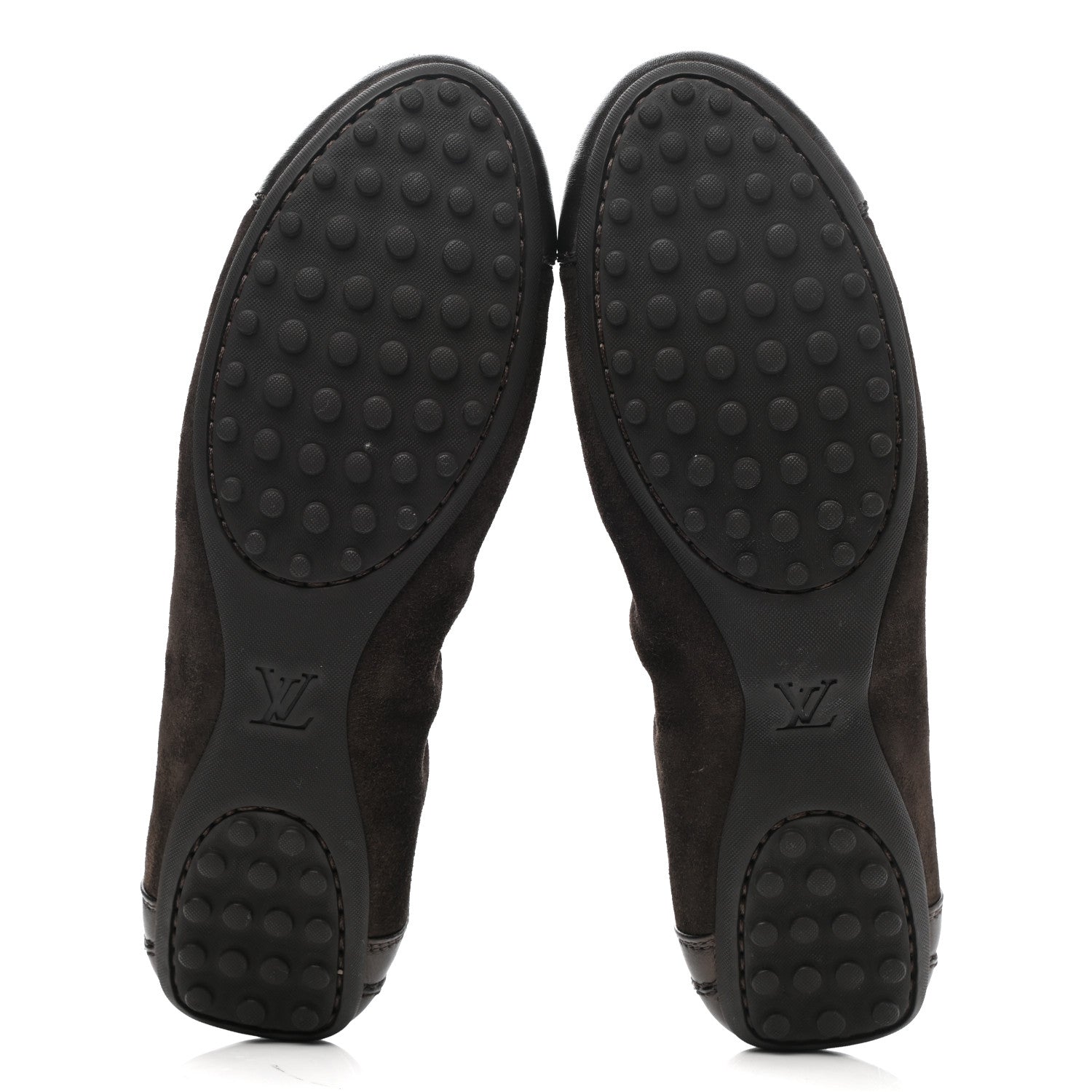 Louis Vuitton Suede Lovely Ballet Flats 37 Brown 5 of 8
