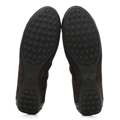 Louis Vuitton Suede Lovely Ballet Flats 37 Brown 5 of 8
