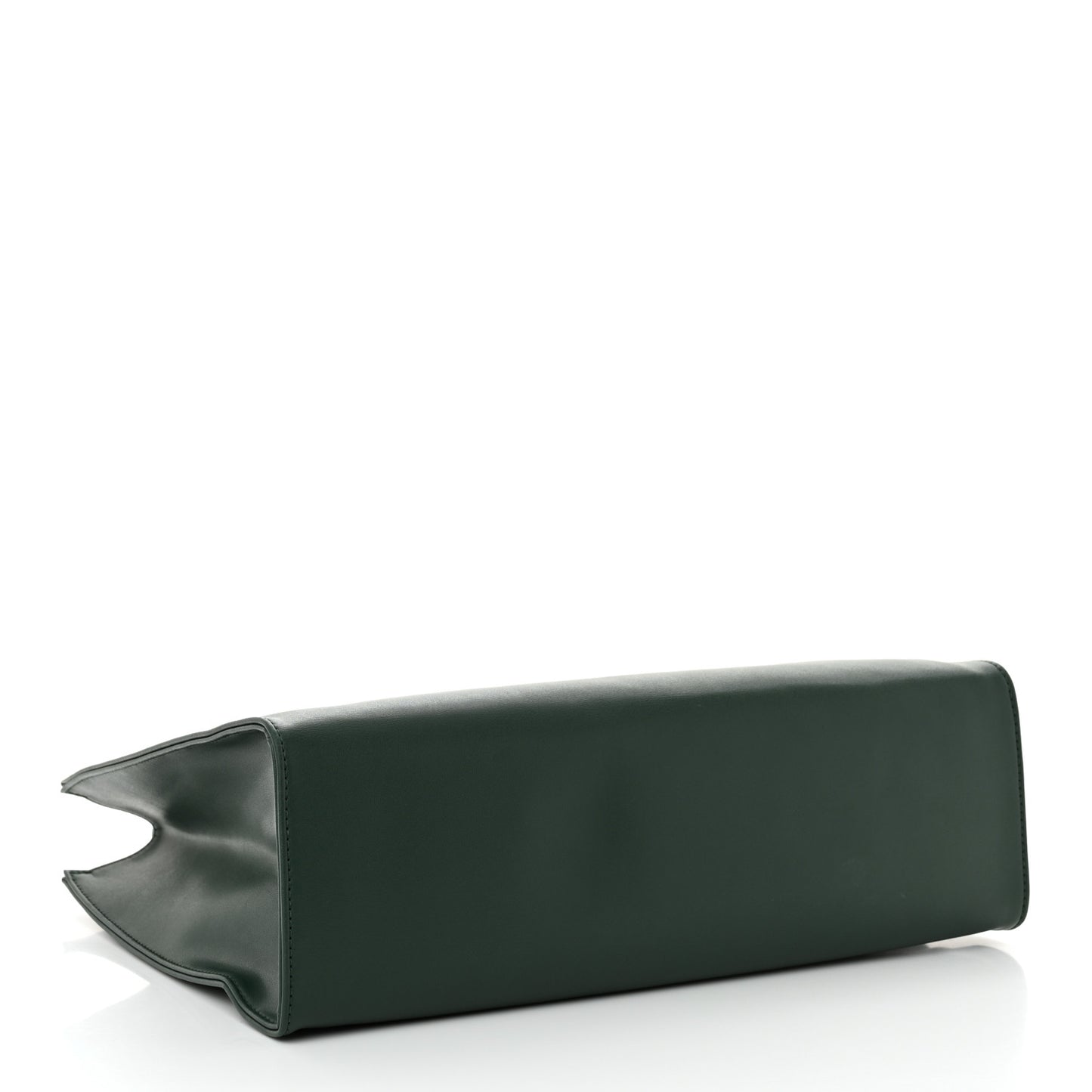 Vegan Leather Medium Shopping Bag Dark Olive