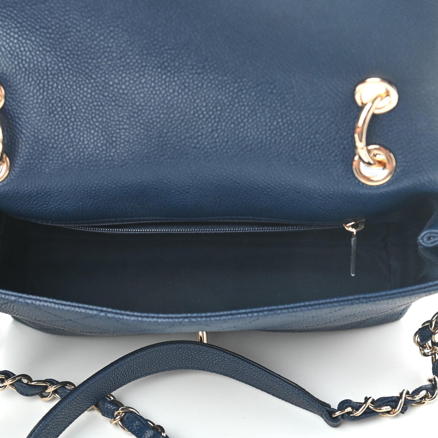 Chanel Caviar Quilted City Walk Flap Navy Blue 5 of 9