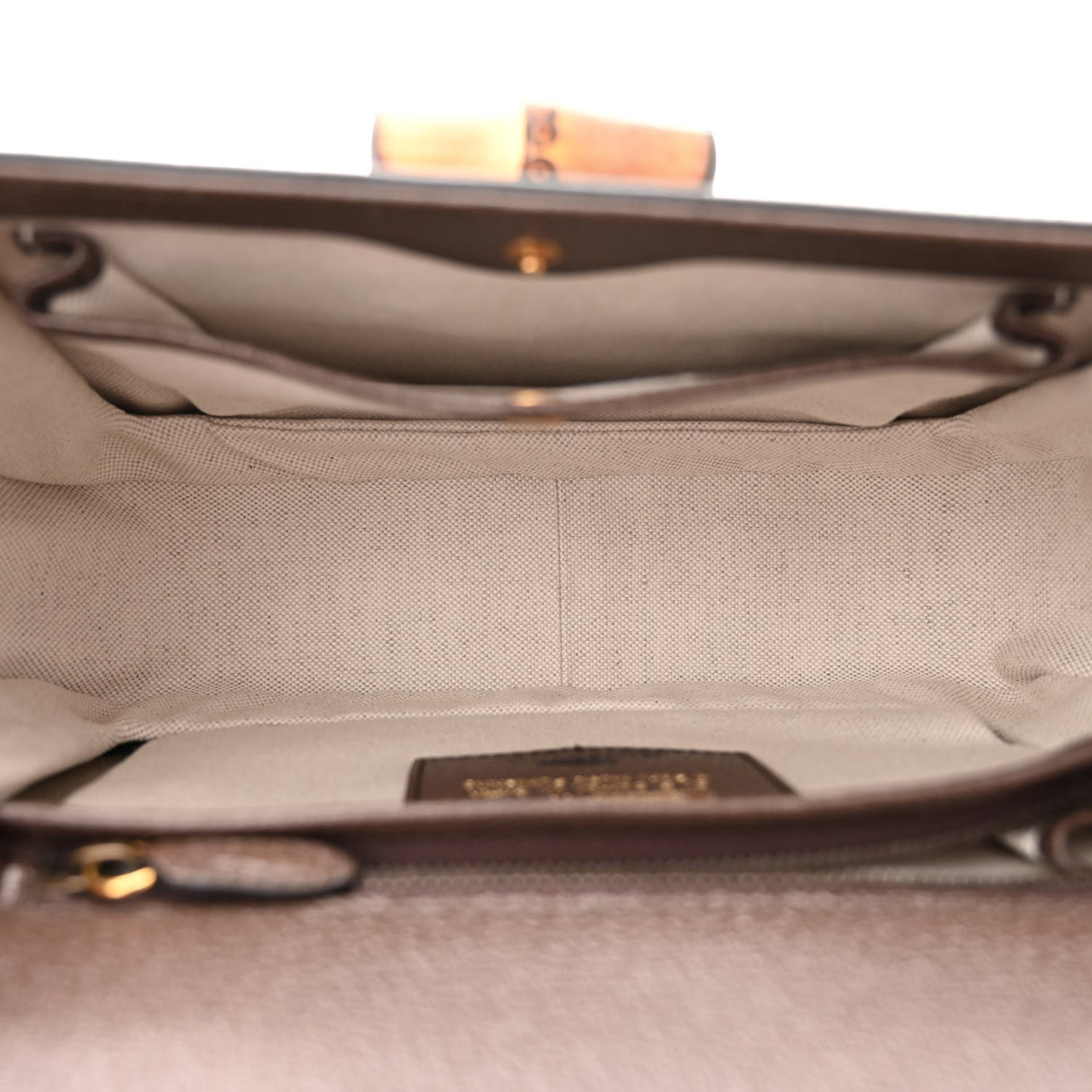 Canvas Calfskin 100 Centennial Music Mini Bamboo 1947 Top Handle Bag Multicolor