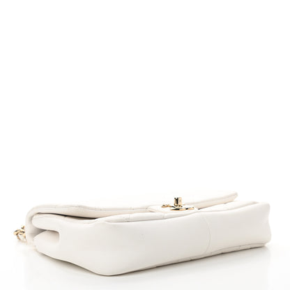 Chanel Lambskin Quilted Resin Bi-Color Chain Flap Bag White 4 of 12