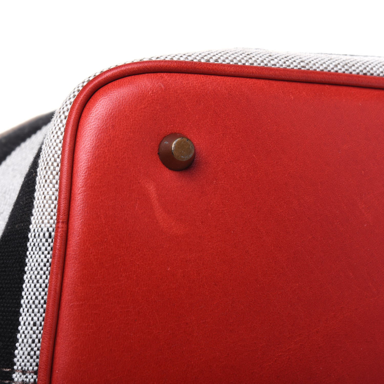 Burberry Canvas Mega Check Medium Ashby Hobo Cadmium Red 19 of 27