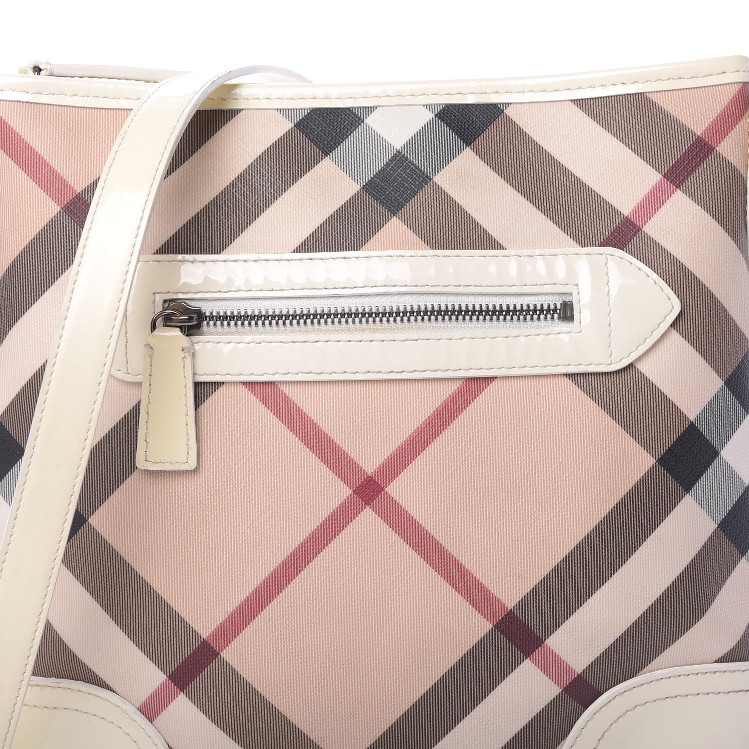 Burberry Nova Check Small Dryden Crossbody Bag White 9 of 13