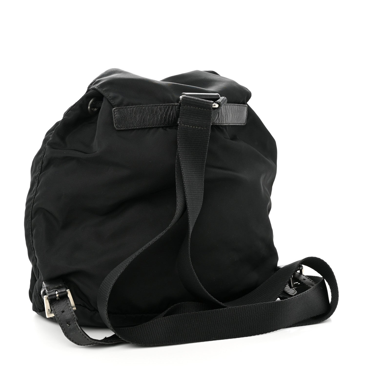 Prada Tessuto Nylon Saffiano Small Backpack Black 3 of 15