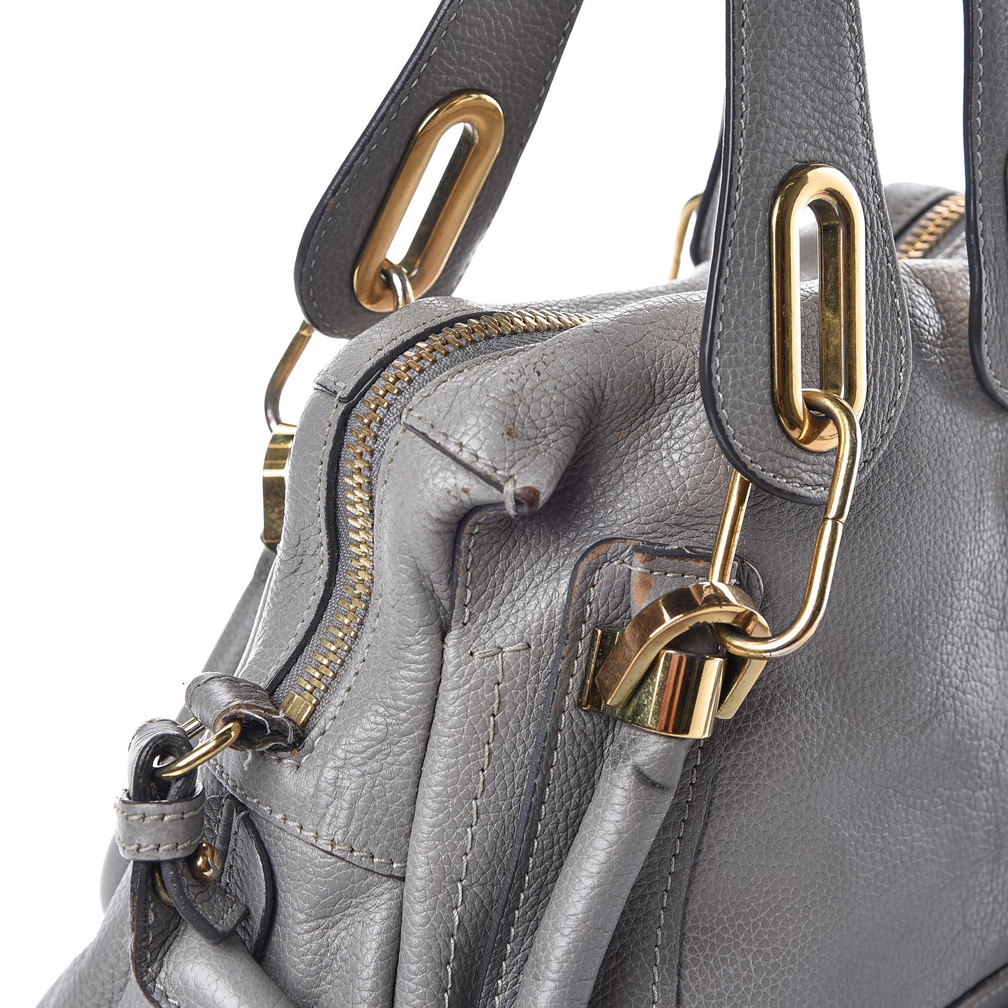 Calfskin Small Paraty Cashmere Grey