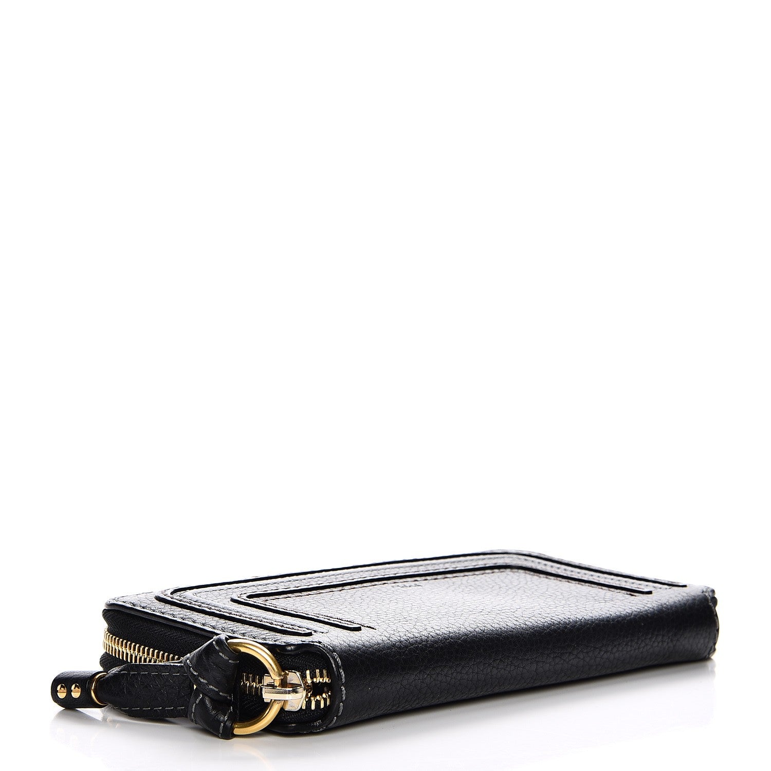 Chloe Grained Calfskin Marcie Long Zip Around Wallet Black 4 of 7