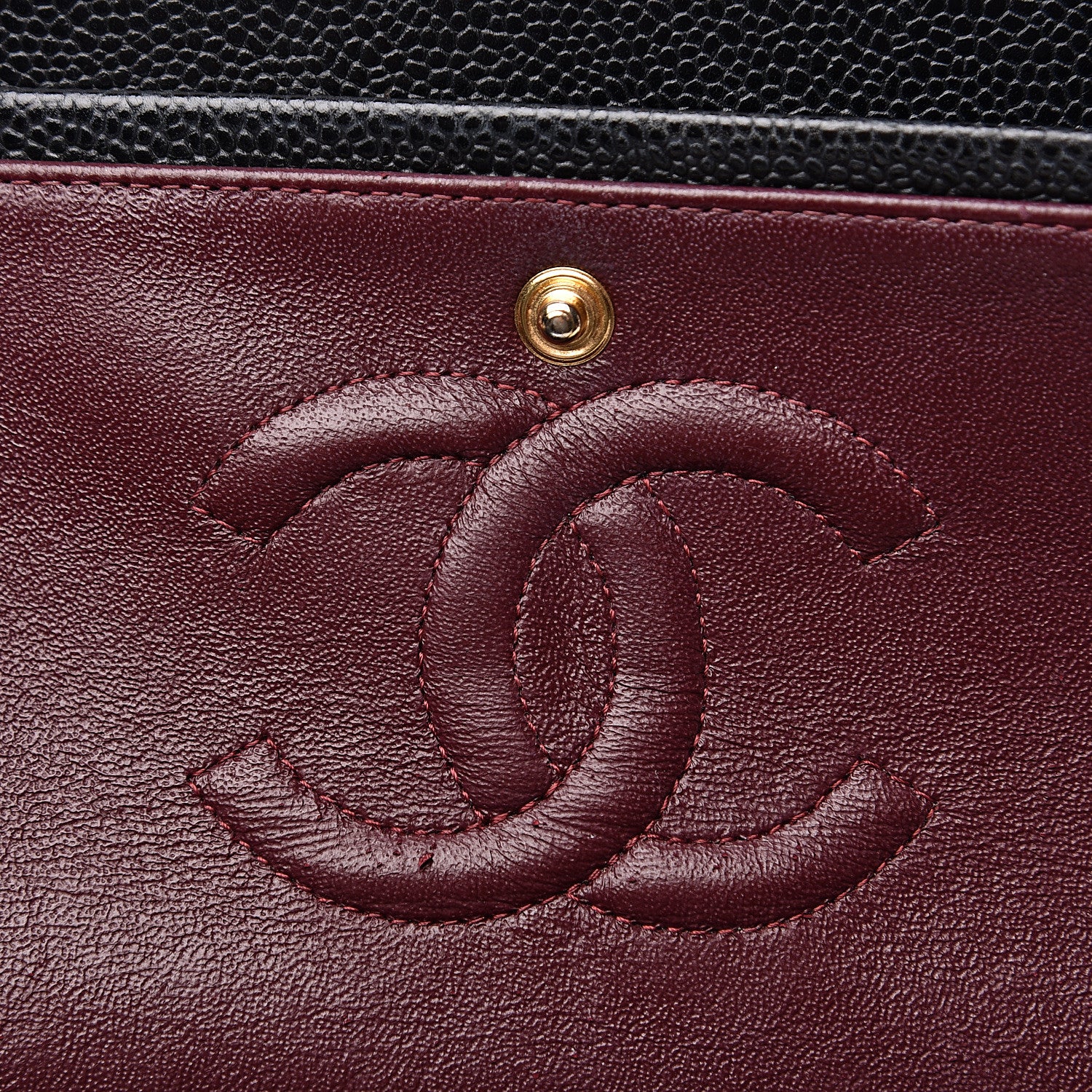Chanel Caviar Quilted Medium Double Flap Black 12 of 14