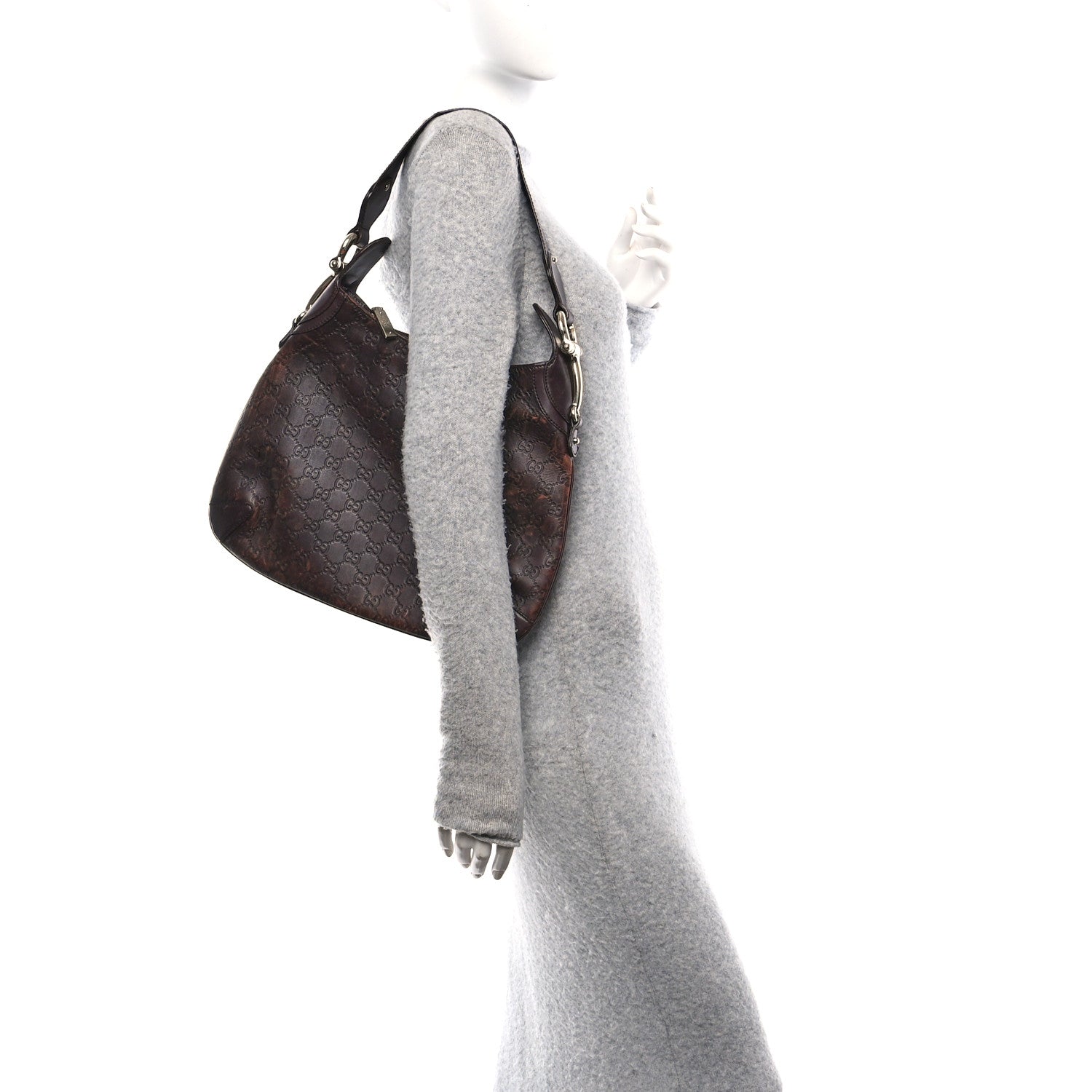 Gucci Guccissima Creole Hobo Chocolate 2 of 10