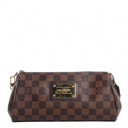 Louis Vuitton Damier Ebene Eva Clutch 1 of 8