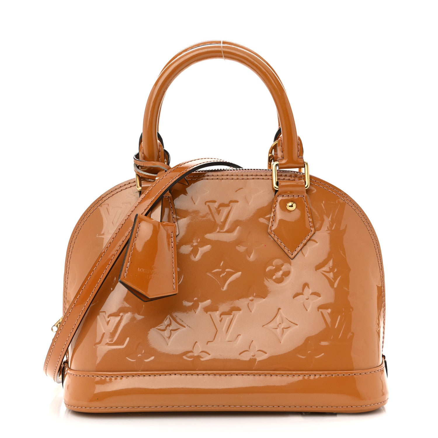 Louis Vuitton Vernis Alma BB Rose Velours 1 of 14