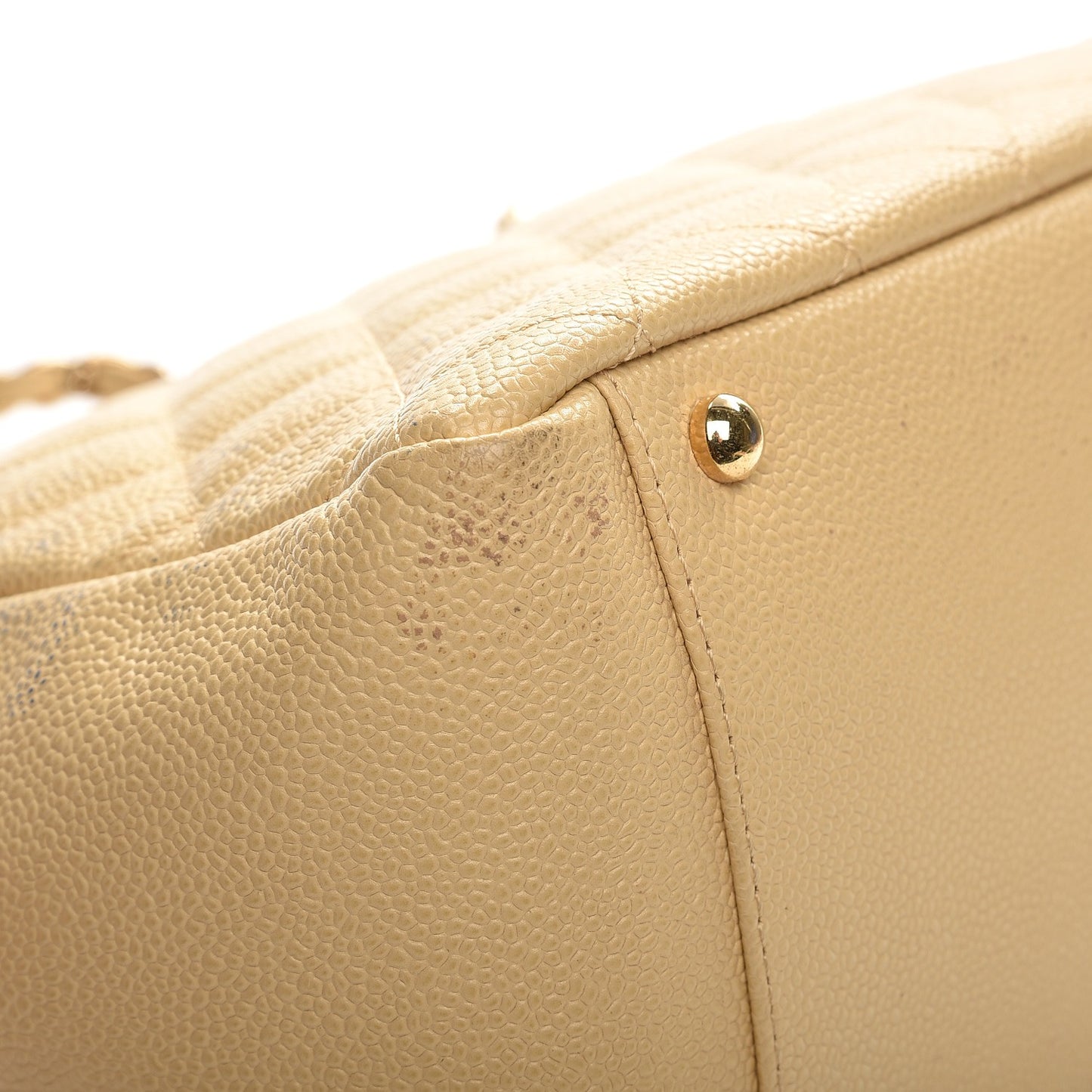 Caviar Quilted Petit Timeless Tote PTT Beige