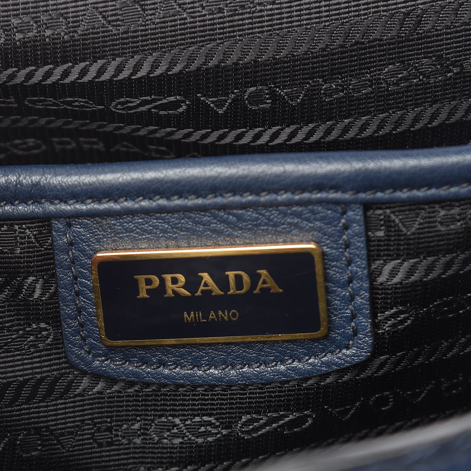 Prada Vitello Phenix Crossbody Bag Baltico 6 of 11