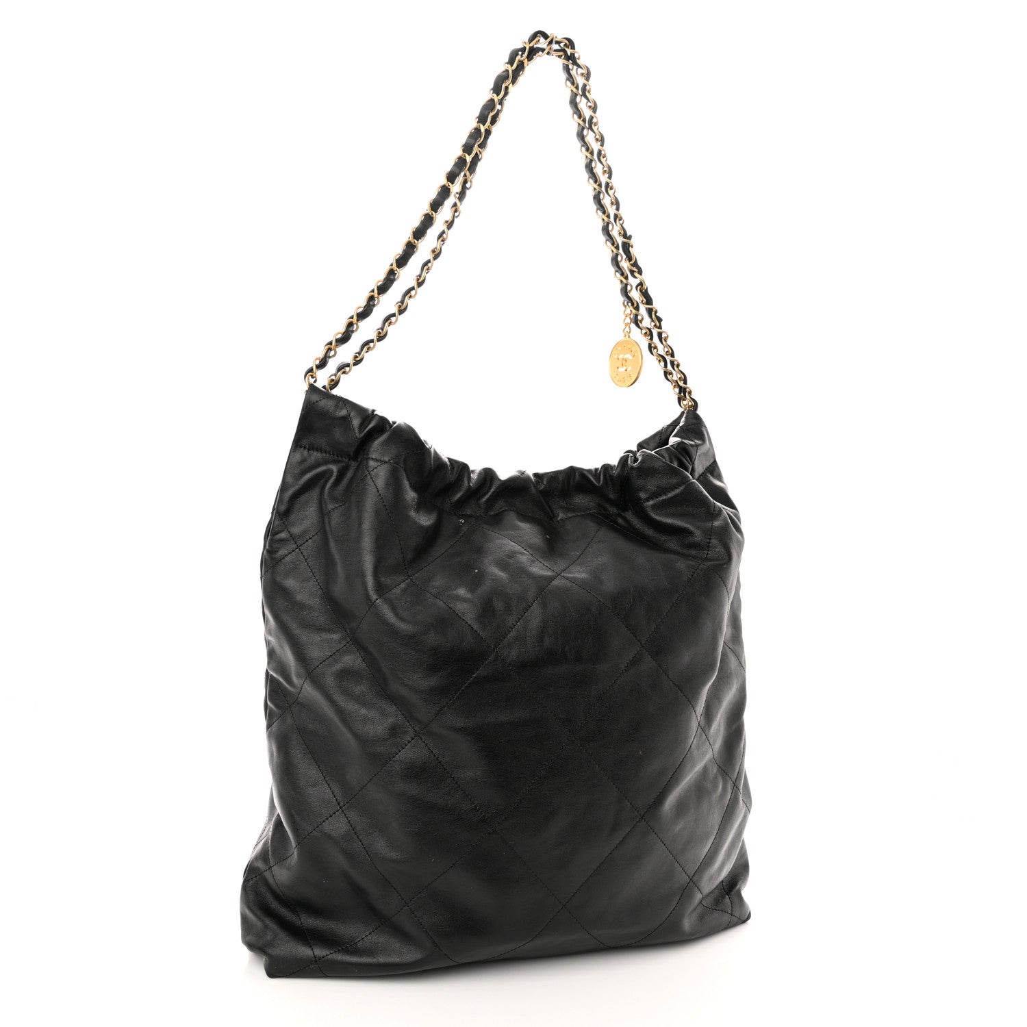 Chanel leather tote black 3 of 14