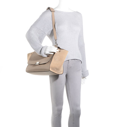Celine Calfskin Suede Medium Trapeze Dune 2 of 10
