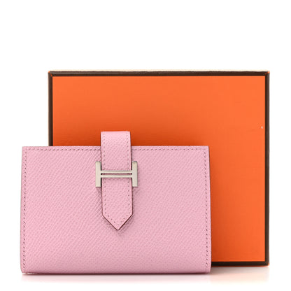 Hermes Epsom Mini Bearn Wallet Mauve Sylvester 9 of 9