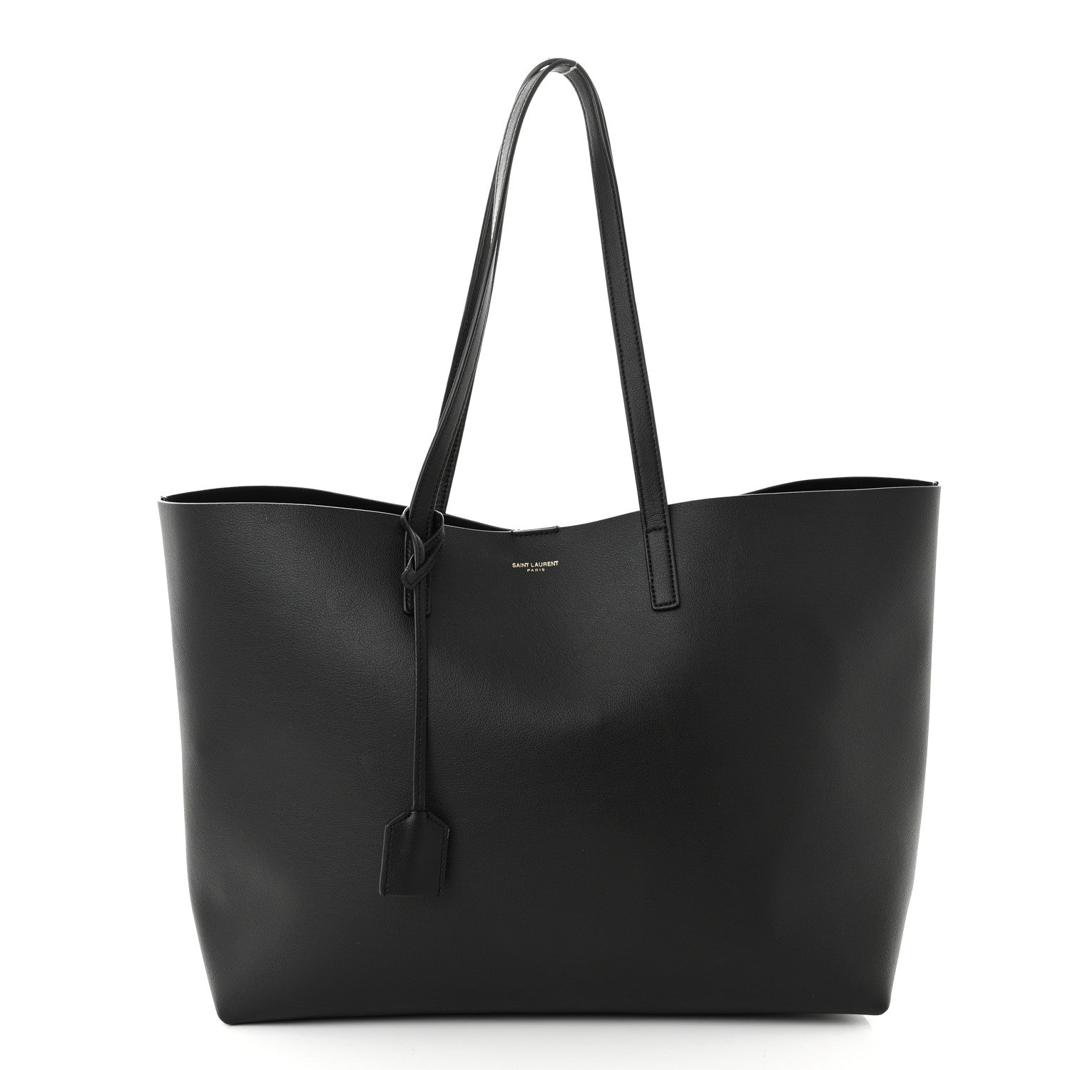 Saint Laurent Calfskin Large Shopping Tote Black 3 of 11