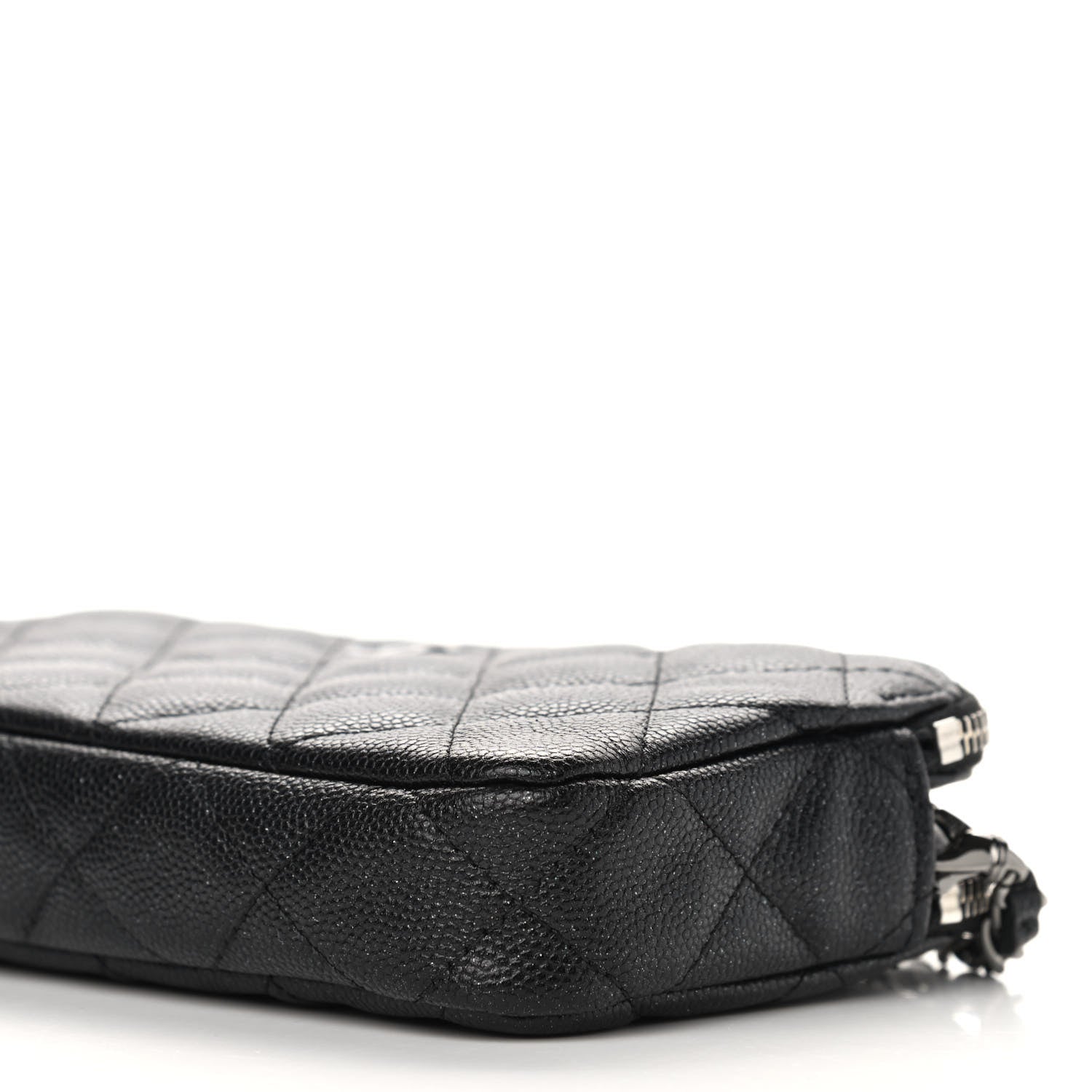 Chanel Iridescent Caviar Quilted Small Clutch With Chain Black 9 of 9