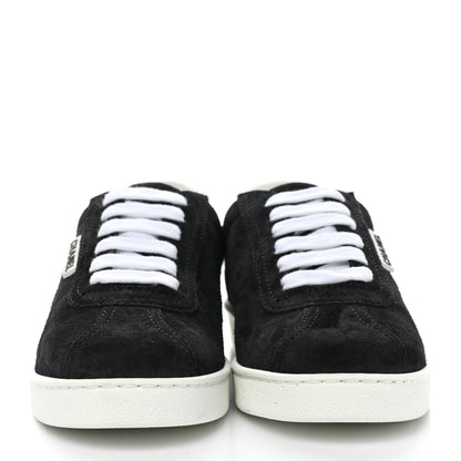 Chanel Suede Calfskin CC Sneakers 39 Black 2 of 10