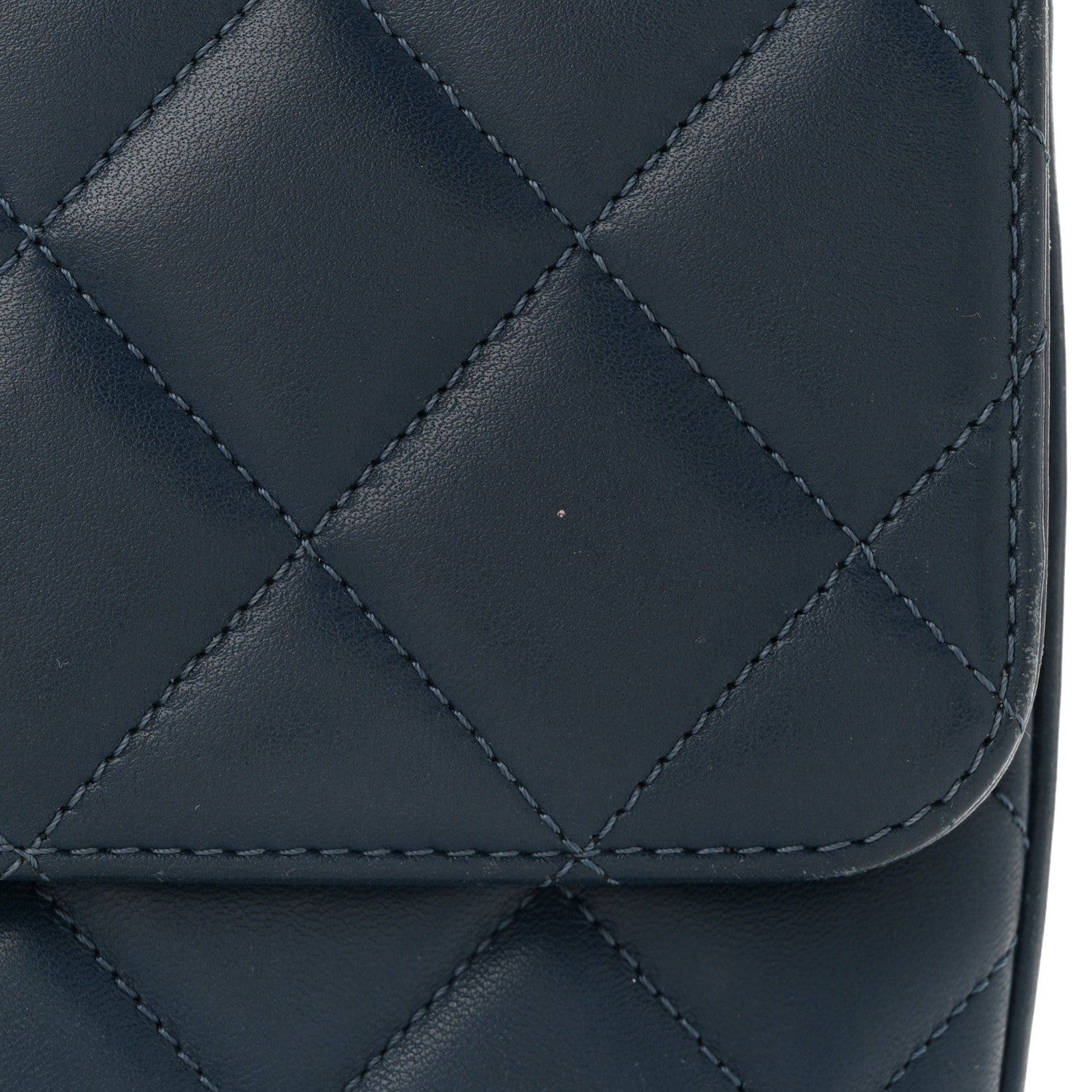 Chanel Lambskin Quilted Medium Trendy CC Flap Navy Blue 11 of 13