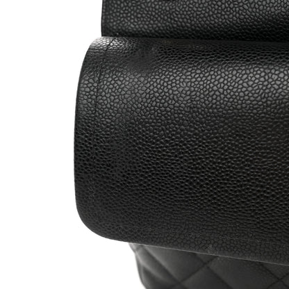 Chanel Caviar Quilted Jumbo Double Flap Black 11 of 13