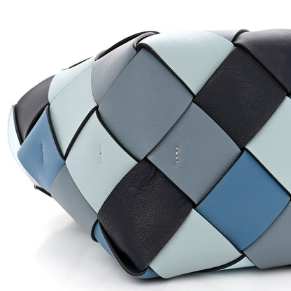Loewe Calfskin Woven Small The Surplus Collection Basket Bag Steel Crystal 8 of 9
