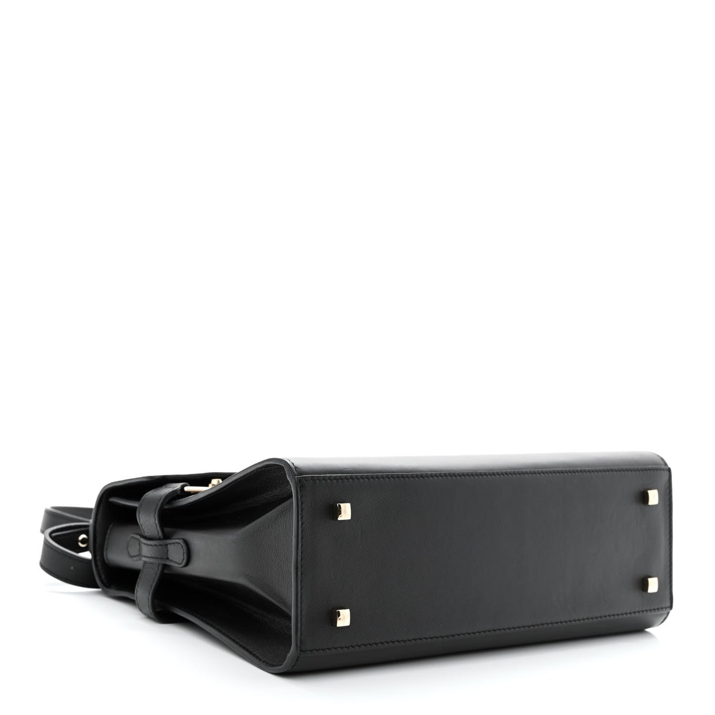 Calfskin MM Tempete Satchel Black