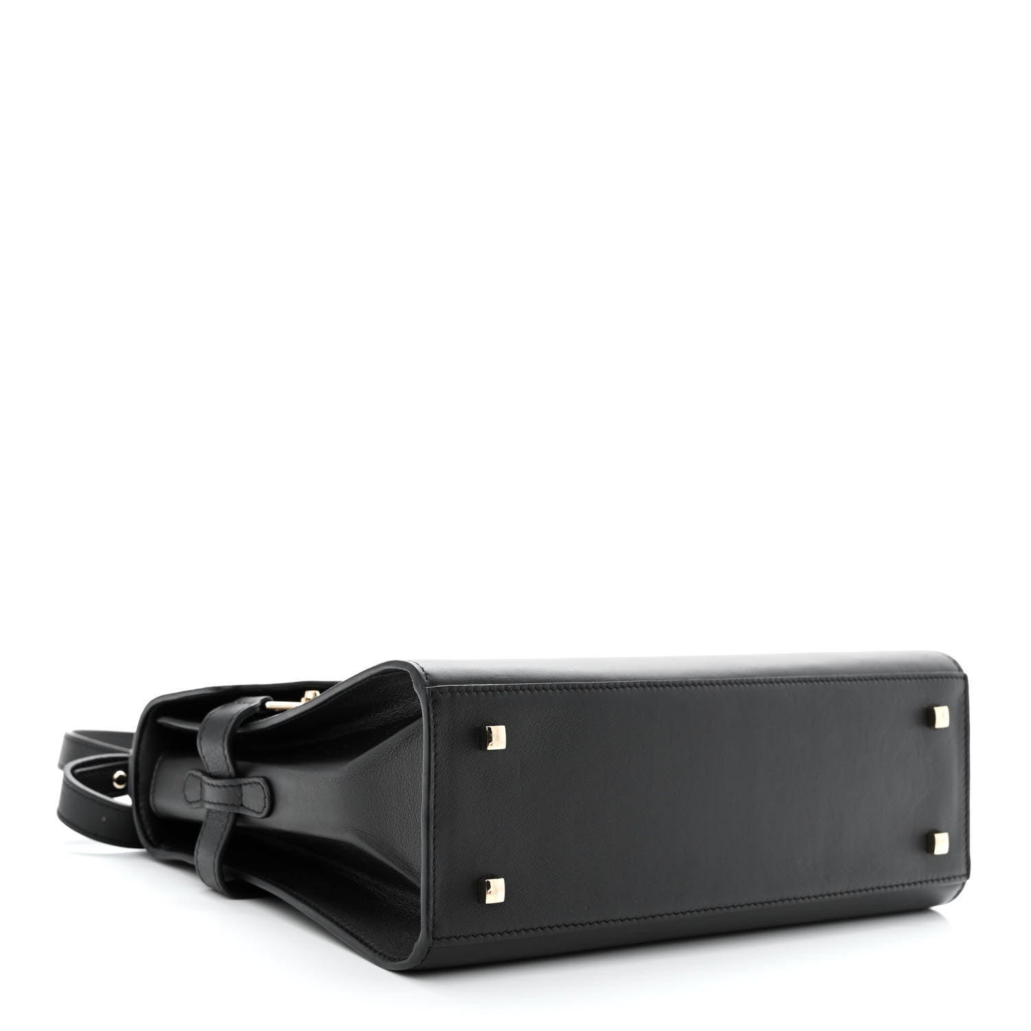 Delvaux Calfskin MM Tempete Satchel Black 5 of 11