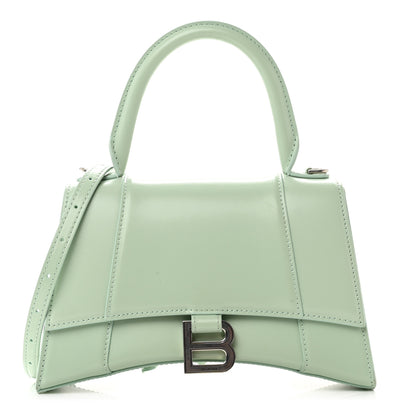 Balenciaga Shiny Box Calfskin Small Hourglass Top Handle Bag Light Green 1 of 7