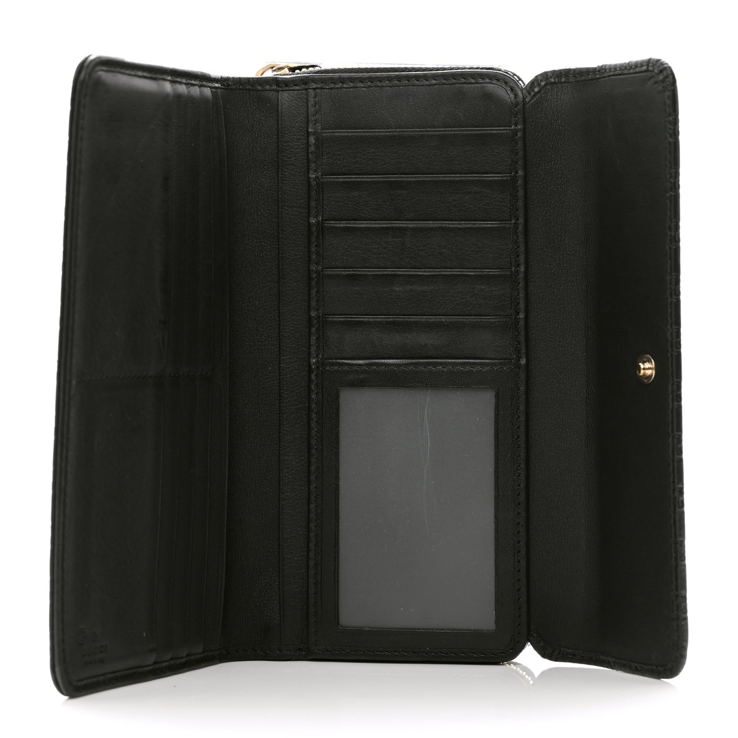 Soft Microguccissima Continental Zip Wallet Black