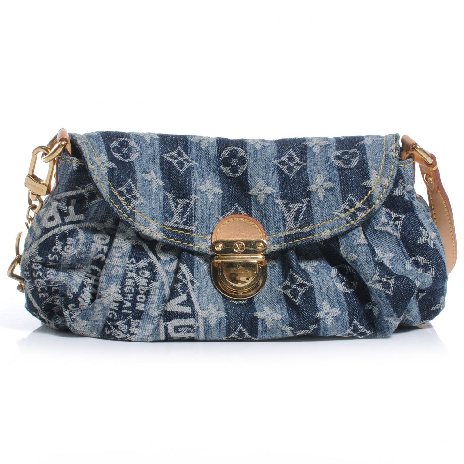 Louis Vuitton Denim Raye Mini Pleaty 1 of 7