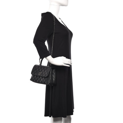 Chanel Caviar Lizard Quilted Mini Coco Handle Flap Black 2 of 11