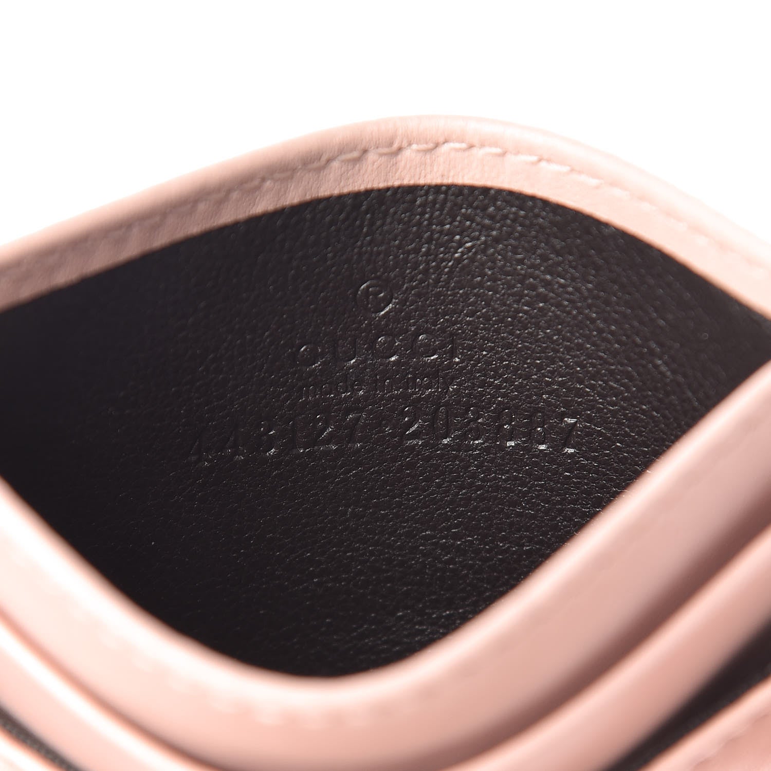 Gucci Calfskin Matelasse GG Marmont Card Holder Perfect Pink 6 of 6