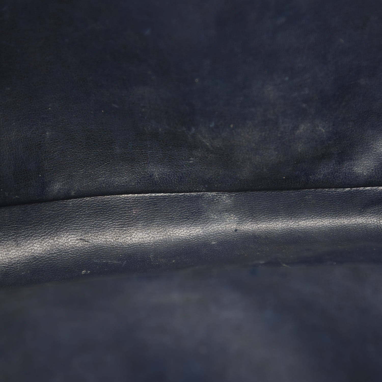 Chanel Lambskin Stitched Shopper Tote Navy 19 of 19
