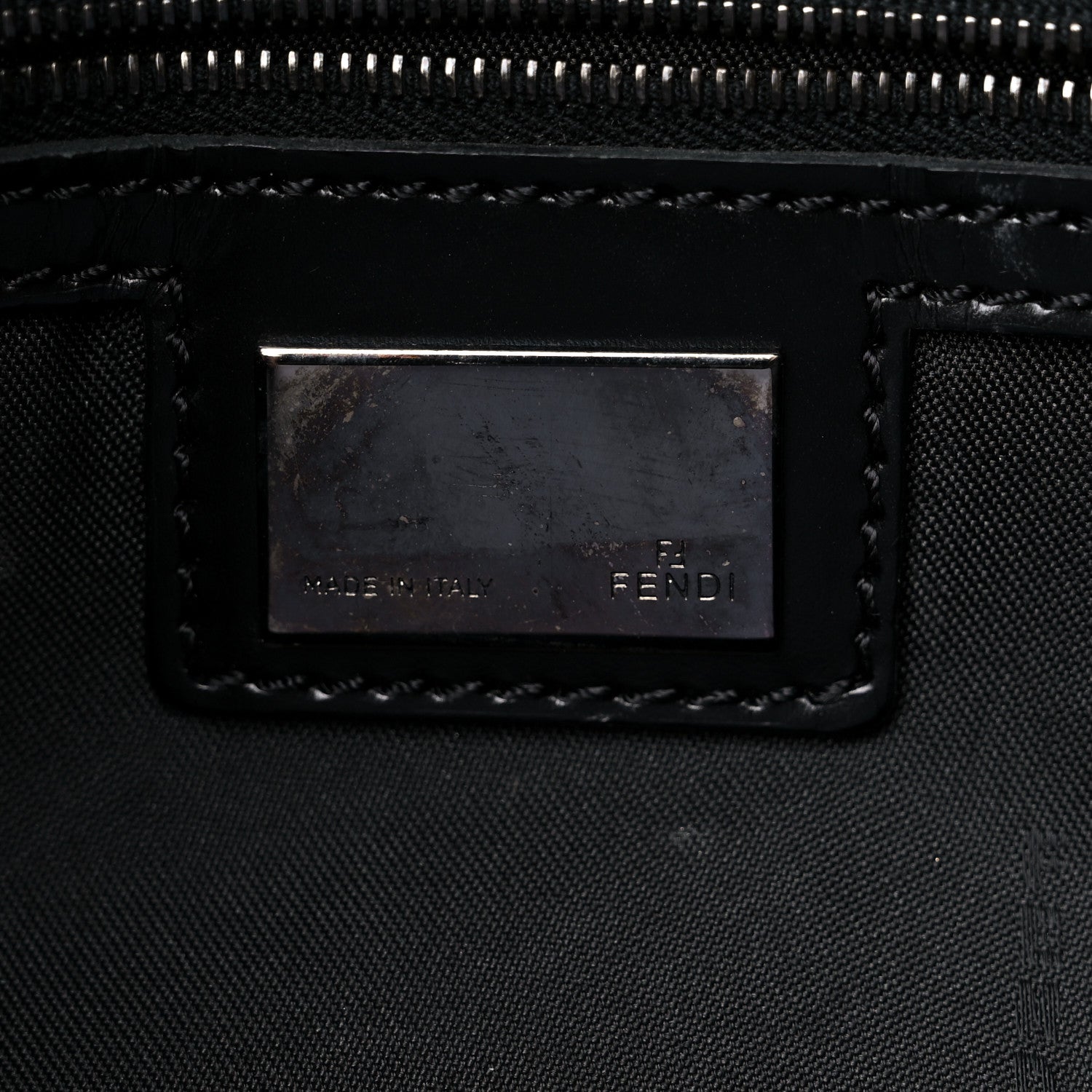 Fendi Zucchino Mama Baguette Black 6 of 12