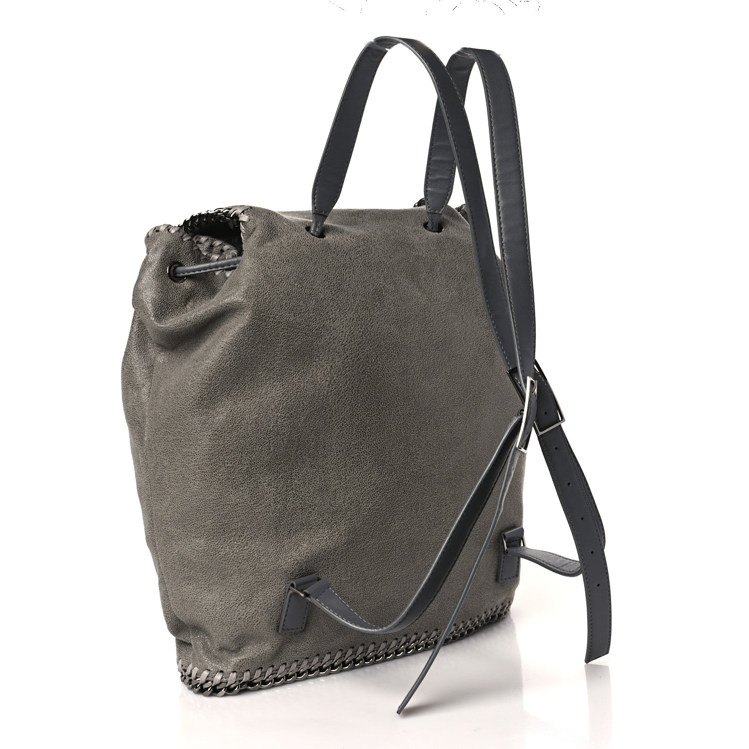 Stella McCartney Shaggy Deer Falabella Backpack Grey 2 of 7