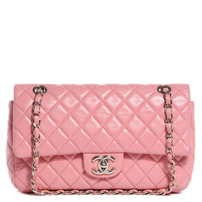 Chanel Lambskin Quilted Medium Double Flap Light Pink 1 of 8