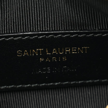 Saint Laurent Calfskin Matelasse Monogram Key Pouch Light Taupe 7 of 7