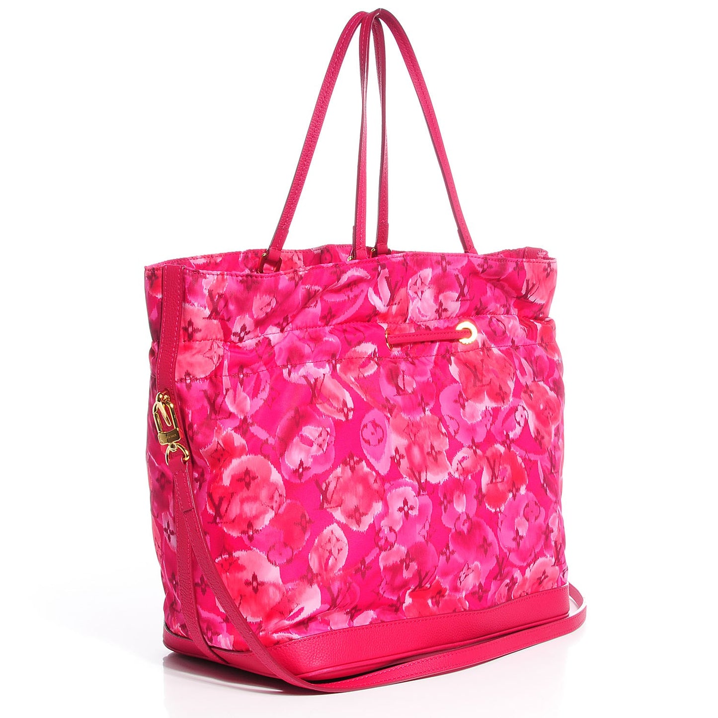 Nylon Monogram Ikat Noefull MM Rose Indien