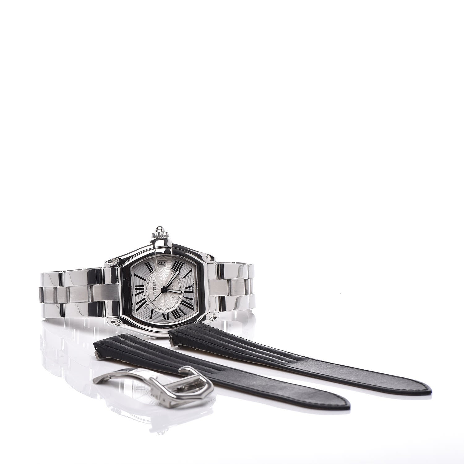 Cartier Stainless Steel 37mm Roadster Automatic Watch 6 of 7