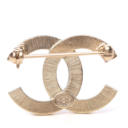 Chanel Pearl CC Mini Brooch Gold 3 of 4