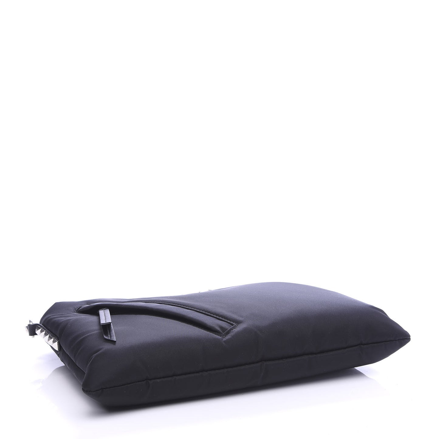 Tessuto Nylon Studded Wristlet Black